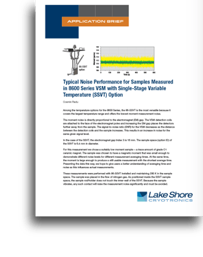 Lake Shore VSM Sample Noise Measurement App Brief