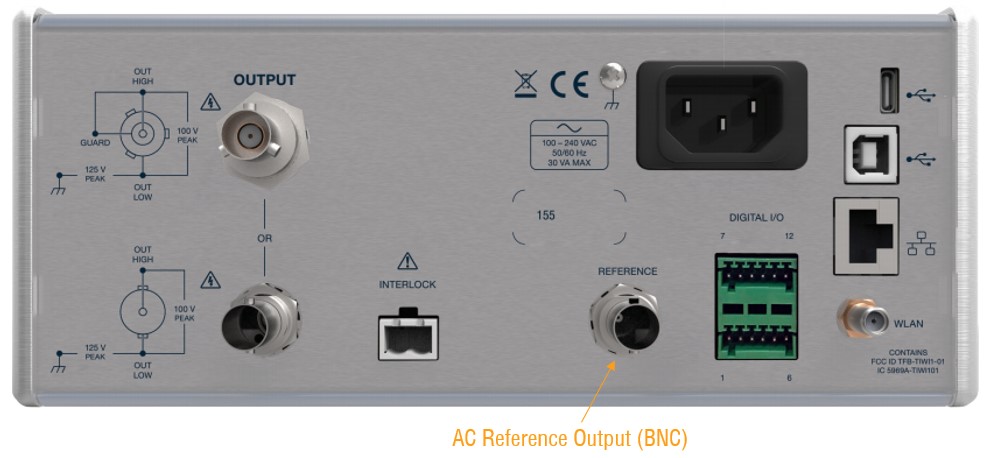 AC Reference Output on 155 Current and Voltage Source